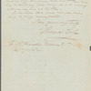 Letter from Thomas Cole