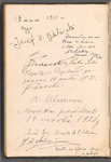 Autograph album from the signing of the Treaty of Riga