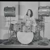 Viola Smith playing the drums