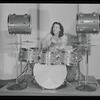 Viola Smith playing the drums