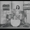 Viola Smith playing the drums