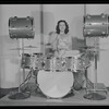 Viola Smith playing the drums