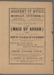 Program for the stage production The Maid of Arran