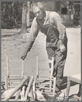 Resettled farmer who, under supervision, is making furniture, Jackson County, Alabama