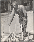 Resettled farmer who, under supervision, is making furniture, Jackson County, Alabama