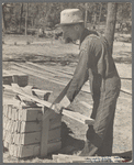 Cutting wood for shingles, Jackson County, Alabama