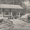 Sawmill which is being used for cutting shingles. Jackson Co. Cumberland Farms, Ala