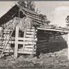 Barn of a Negro rehabilitation client, Tangipahoa Parish, Louisiana