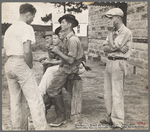 Workers in front of project office. Irwinville Farms, Georgia. 1935