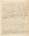 Draft of a letter