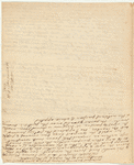 Draft of a letter
