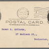 Postcards to Susan B. Anthony regarding Suffrage Amendment, asked to respond "yes" or "no"