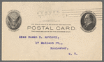 Postcards to Susan B. Anthony regarding Suffrage Amendment, asked to respond "yes" or "no"