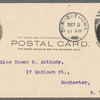 Postcards to Susan B. Anthony regarding Suffrage Amendment, asked to respond "yes" or "no"