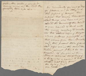 Mary Wollstonecraft Manuscript Material