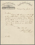 Letter from Speaker of the House Schuyler Colifax to Mrs. Jane Hoge concerning the House's vote to abolish slavery