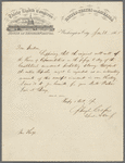 Letter from Speaker of the House Schuyler Colfax to Mrs. Jane Hoge concerning the House's vote to abolish slavery