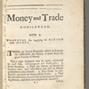 Money and trade considered 