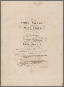 Rondeau elegant pour le piano forte, op. 16