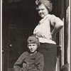 Schoolteacher at Corbin Hollow and one of the pupils, Shenandoah National Park, Virginia