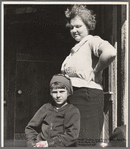 Schoolteacher at Corbin Hollow and one of the pupils, Shenandoah National Park, Virginia