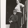 Schoolteacher at Corbin Hollow and one of the pupils, Shenandoah National Park, Virginia