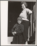 Schoolteacher at Corbin Hollow and one of the pupils, Shenandoah National Park, Virginia