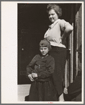 Schoolteacher at Corbin Hollow and one of the pupils, Shenandoah National Park, Virginia