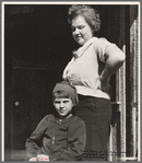 Schoolteacher at Corbin Hollow and one of the pupils, Shenandoah National Park, Virginia