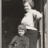 Schoolteacher at Corbin Hollow and one of the pupils, Shenandoah National Park, Virginia