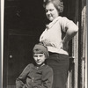 Schoolteacher at Corbin Hollow and one of the pupils, Shenandoah National Park, Virginia