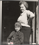 Schoolteacher at Corbin Hollow and one of the pupils, Shenandoah National Park, Virginia