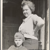Schoolteacher at Corbin Hollow and one of the pupils, Shenandoah National Park, Virginia
