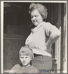 Schoolteacher at Corbin Hollow and one of the pupils, Shenandoah National Park, Virginia