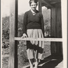 Virgie Corbin, Blue Ridge Mountain Girl. This girl who is about sixteen has the mentality of a child of seven. She has never advanced beyond the second grade. [Corbin Hollow?,] Shenandoah National Park, Virginia