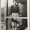 Virgie Corbin, Blue Ridge Mountain Girl. This girl who is about sixteen has the mentality of a child of seven. She has never advanced beyond the second grade. [Corbin Hollow?,] Shenandoah National Park, Virginia