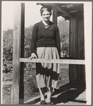 Virgie Corbin, Blue Ridge Mountain Girl. This girl who is about sixteen has the mentality of a child of seven. She has never advanced beyond the second grade. [Corbin Hollow?,] Shenandoah National Park, Virginia