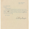 Typewritten letter from Albizu Campos
