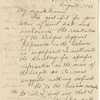Handwritten letter from Albizu Campos