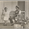 Irwinville Farms, Georgia. Couple living in apartments built at old court house