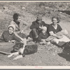 Dicee Corbin with some of her children and grandchildren, Shenandoah National Park, Virginia