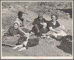 Dicee Corbin with some of her children and grandchildren, Shenandoah National Park, Virginia
