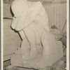 Outcast sculpture in studio