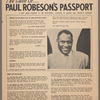 The Case of Paul Robeson's Passport