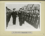 Admiral Swirski, Polish Navy Chief reviewing Polish sailors.