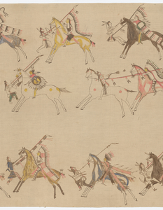 Native American muslin painting