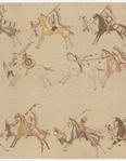Native American muslin painting