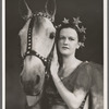 Gloria Grafton [as Mickey Considine] with horse in the stage production Jumbo