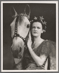 Gloria Grafton [as Mickey Considine] with horse in the stage production Jumbo