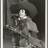 A. Robins [as rodeo clown] with cello in the stage production Jumbo